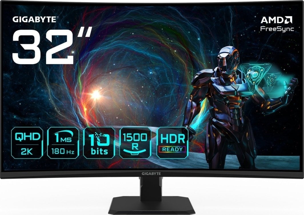 "GIGABYTE GS32QCA écran plat de PC 80 cm (31.5"") 2560 x 1440 pixels Quad HD LED Noir"