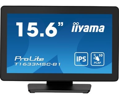 "iiyama ProLite T1633MSC-B1 écran plat de PC 39,6 cm (15.6"") 1920 x 1080 pixels Full HD LCD Écran tactile Noir"
