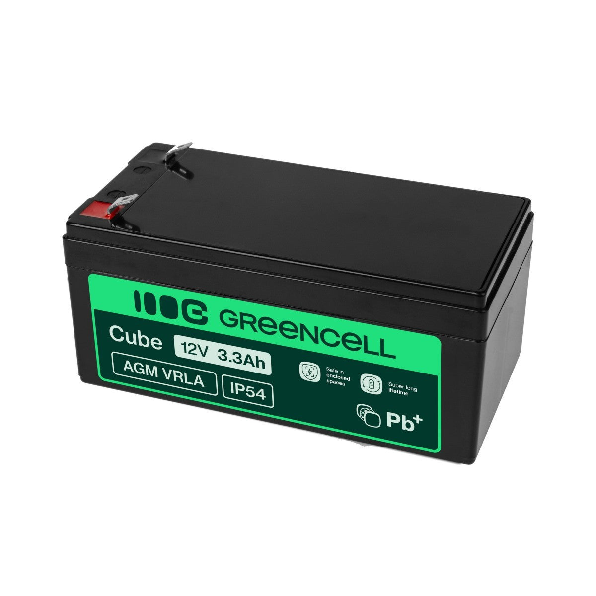 Green Cell AGM Battery 12V 3.3Ah - Battery - Mignon (AA)