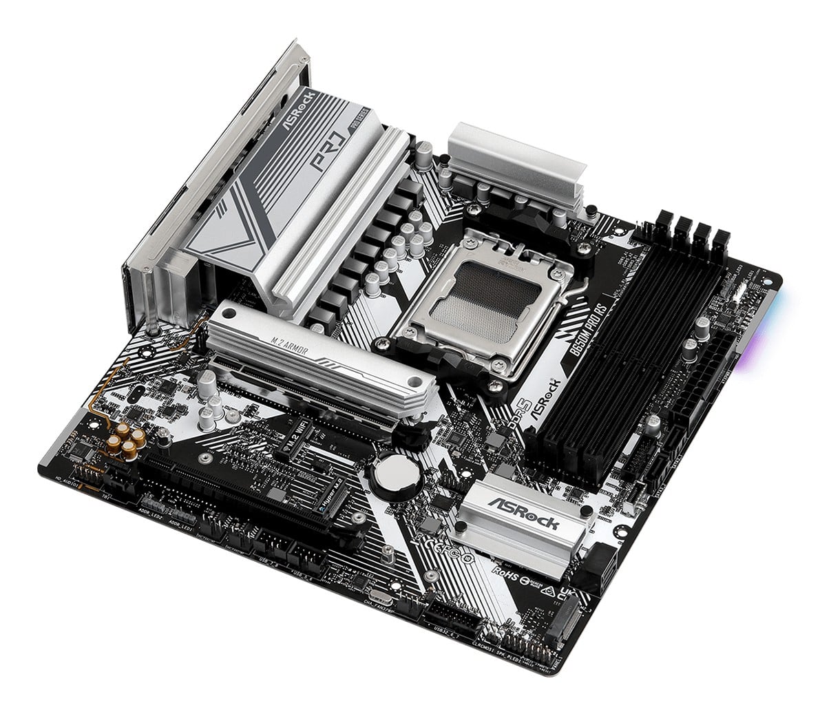ASRock 90-MXBLP0-A0UAYZ Carte mere B650M Pro RS Micro ATX avec support DDR5