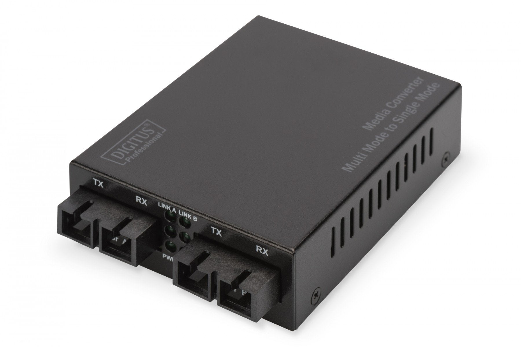 Digitus DN-82124 convertisseur de support réseau 1000 Mbit/s 1310 nm Monomode, Multimode Noir