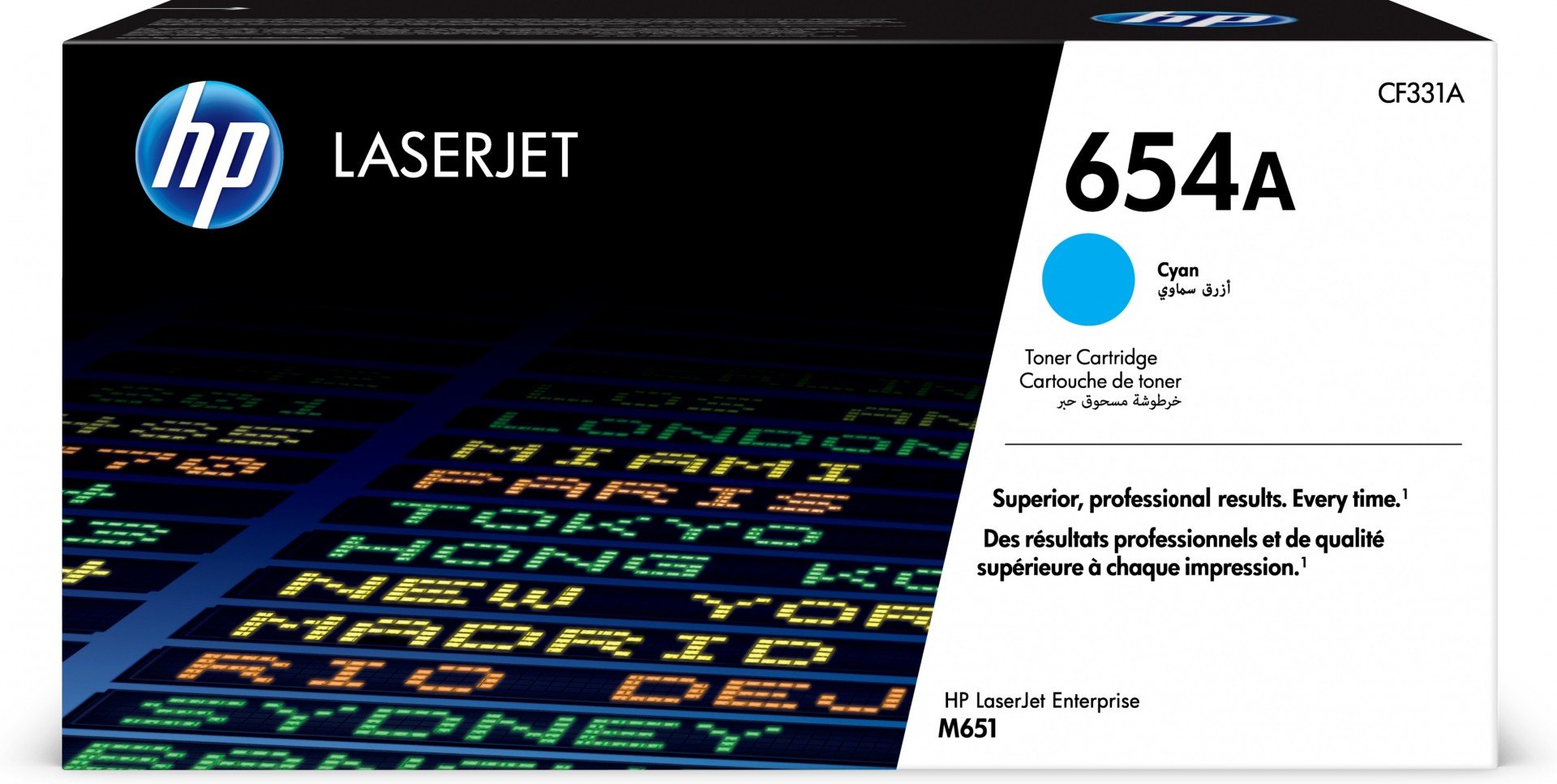 HP 654A original Toner cartridge CF331A cyan standard capacity 15.000 pages 1-pack