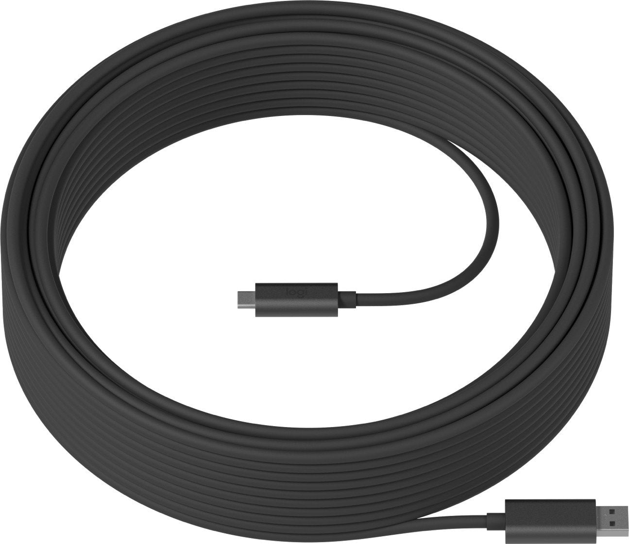 LOGITECH Strong USB cable USB Type A M to 24 pin USB-C M USB 3.2 Gen 2 25 m plenum Active Optical Cable AOC for Room Solution