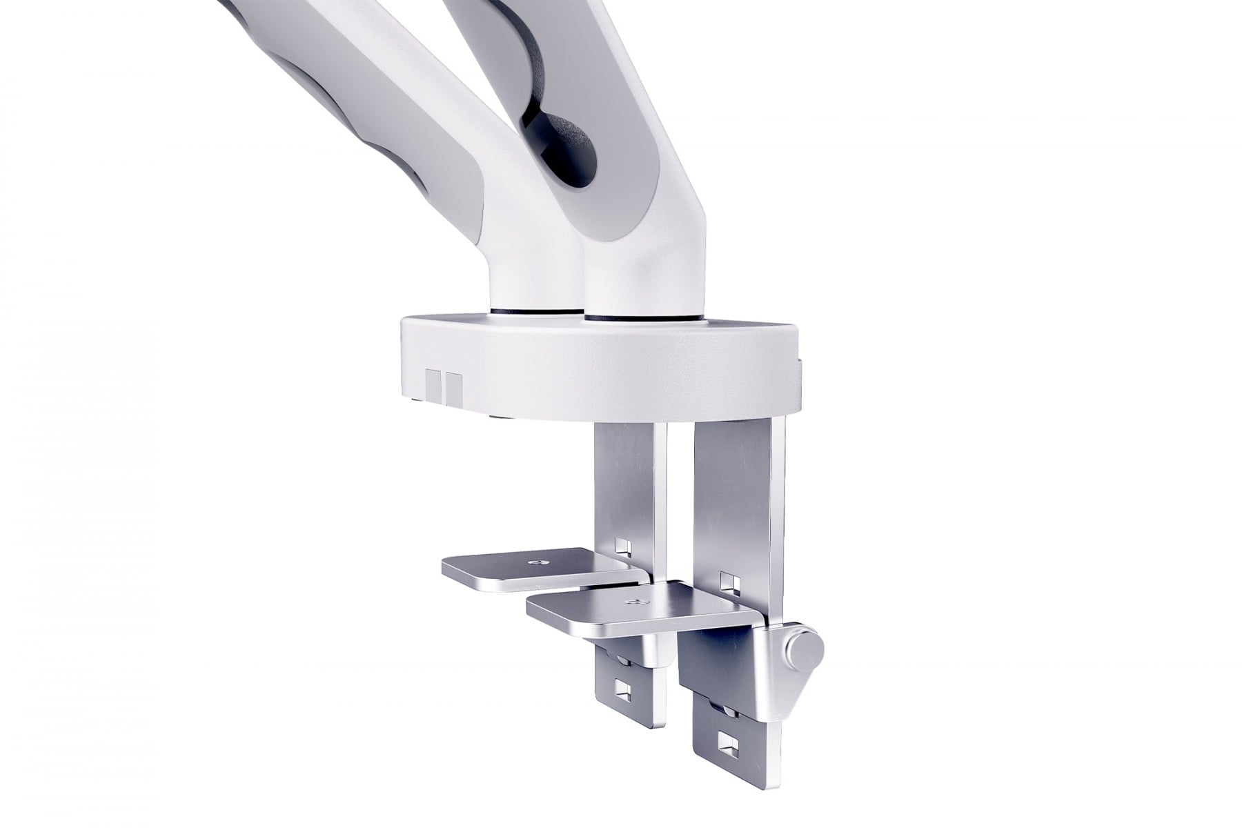 "Digitus DA-90472 Bras de bureau double avec pince et ressort mécanique | 2x LCD max.35"" 2x10kg | VESA: 75x75, 100x100 | Blanc"
