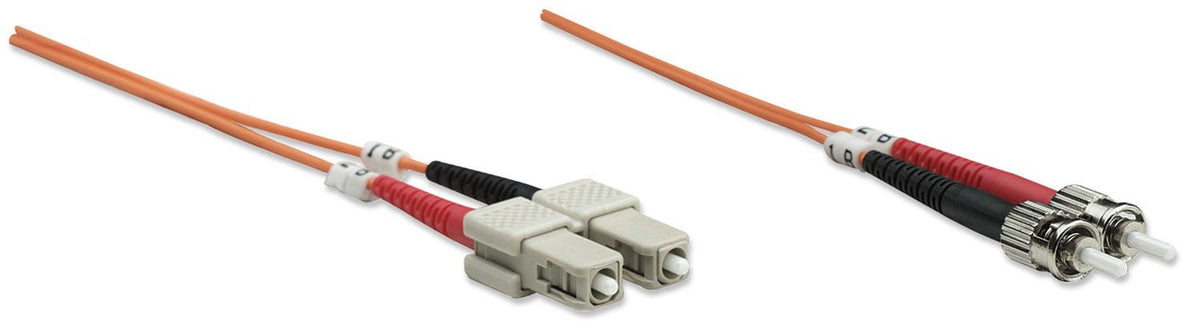 Intellinet 1.0m ST-SC M/M câble de fibre optique 1 m OM2 Orange