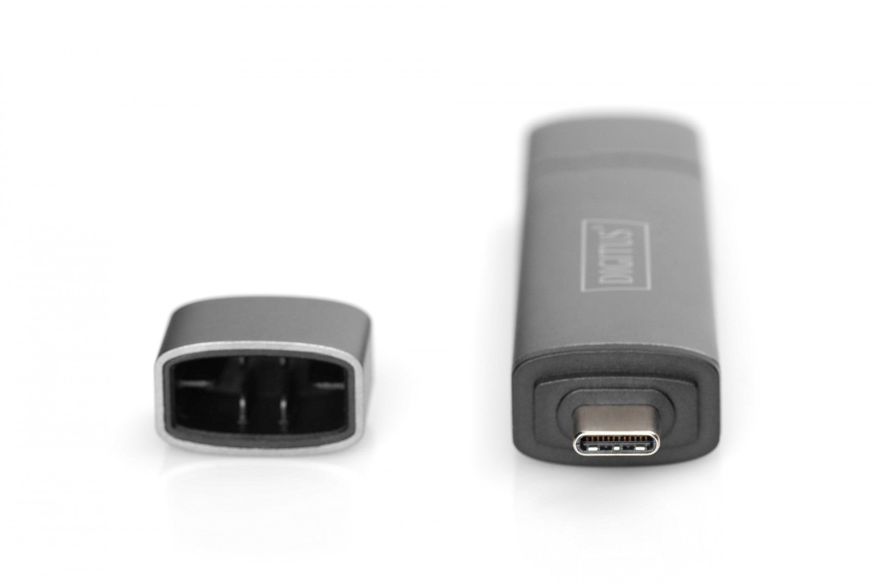 Digitus DA-70886 lecteur de carte mémoire USB 3.2 Gen 1 (3.1 Gen 1) Type-A/Type-C Aluminium