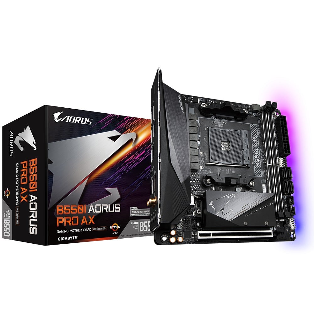 GIGABYTE B550I AORUS PRO AX carte mere AMD B550 Emplacement AM4 mini ITX