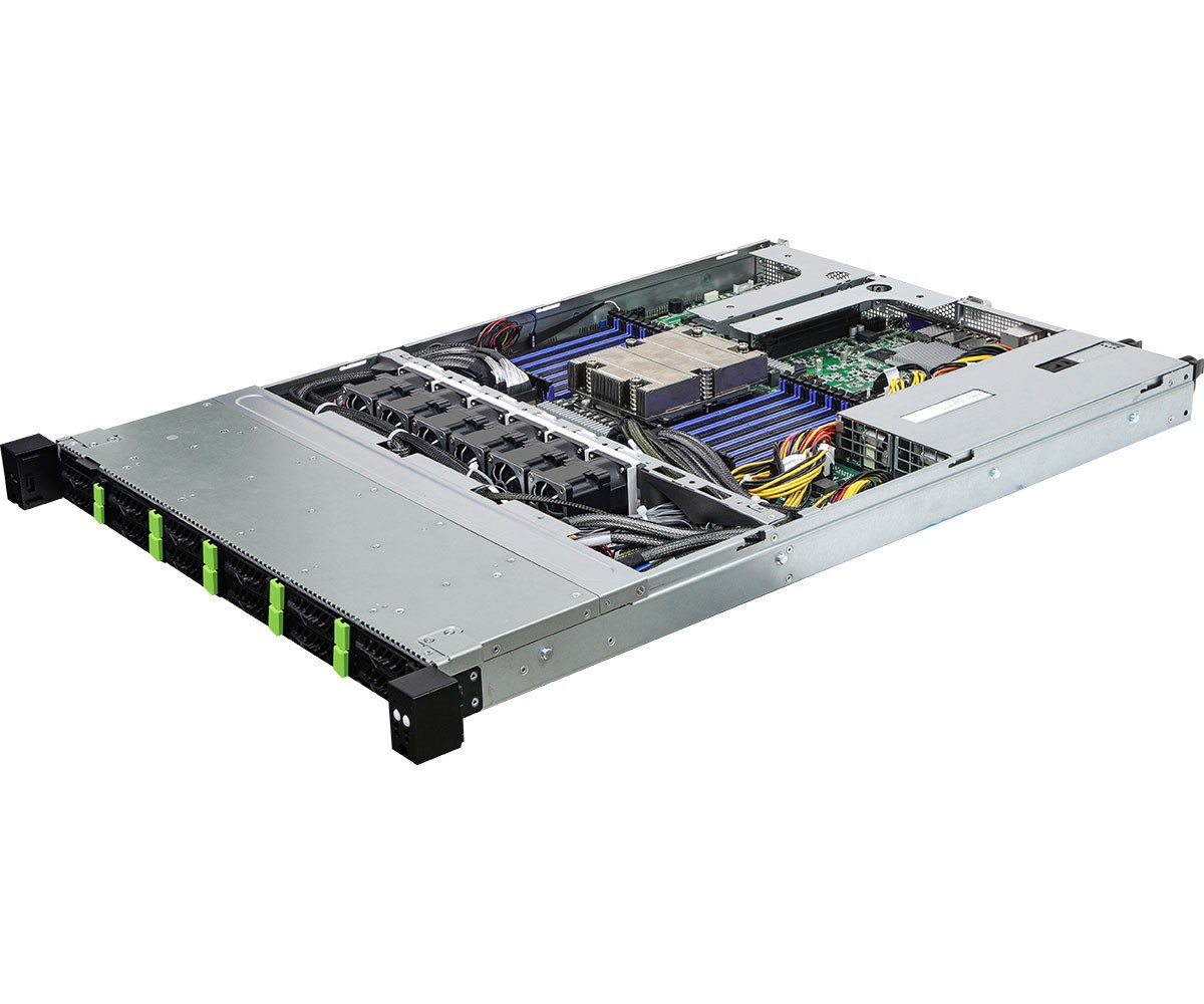 ASRock 1U12E-GENOA/2L2T, Rack 1U, UP, AMD EPYC 9004, 12xSFF, 2xGbE, 2x10GbE, Red. PSU, IPMI