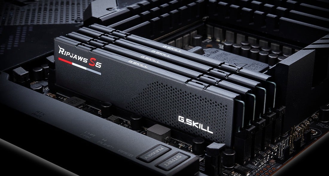 G.Skill Ripjaws S5 F5-6000J3040F16GX2-RS5K module de mémoire 32 Go 2 x 16 Go DDR5 288-pin DIMM