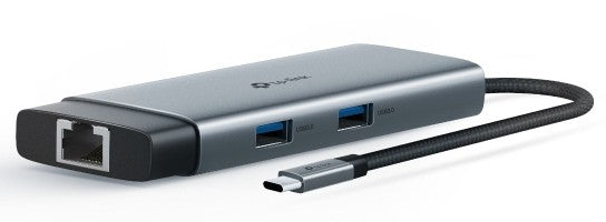 TP-LINK USB Type-C 6-Port Hub 1x USB-C Connector 1x HDMI 4K 60Hz Port 1x USB-C PD 100W Port 1x RJ45 1000Mbps Port