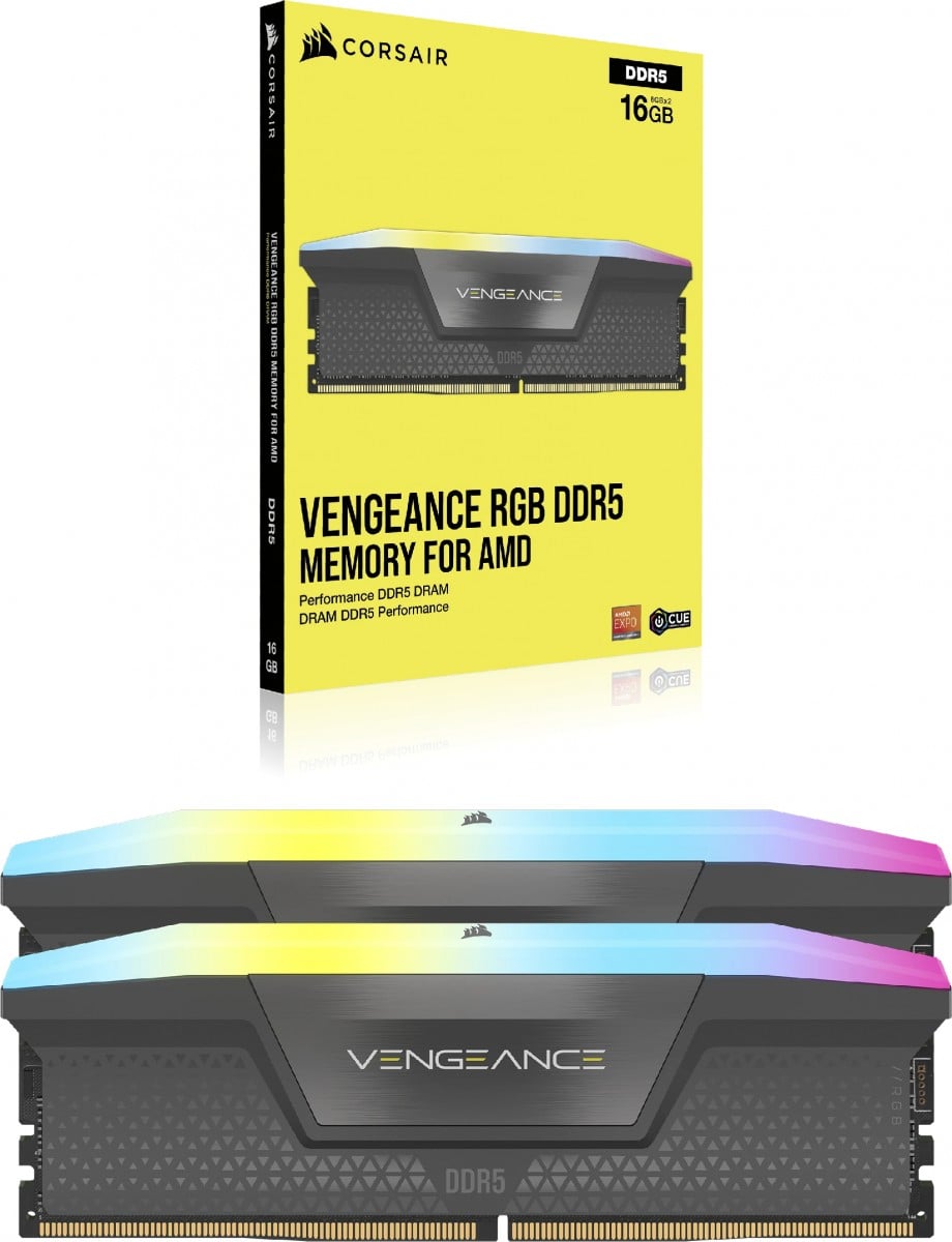 Module de mémoire Corsair Vengeance RGB CMH32GX5M2B6400Z32 32 Go 2 x 16 Go DDR5