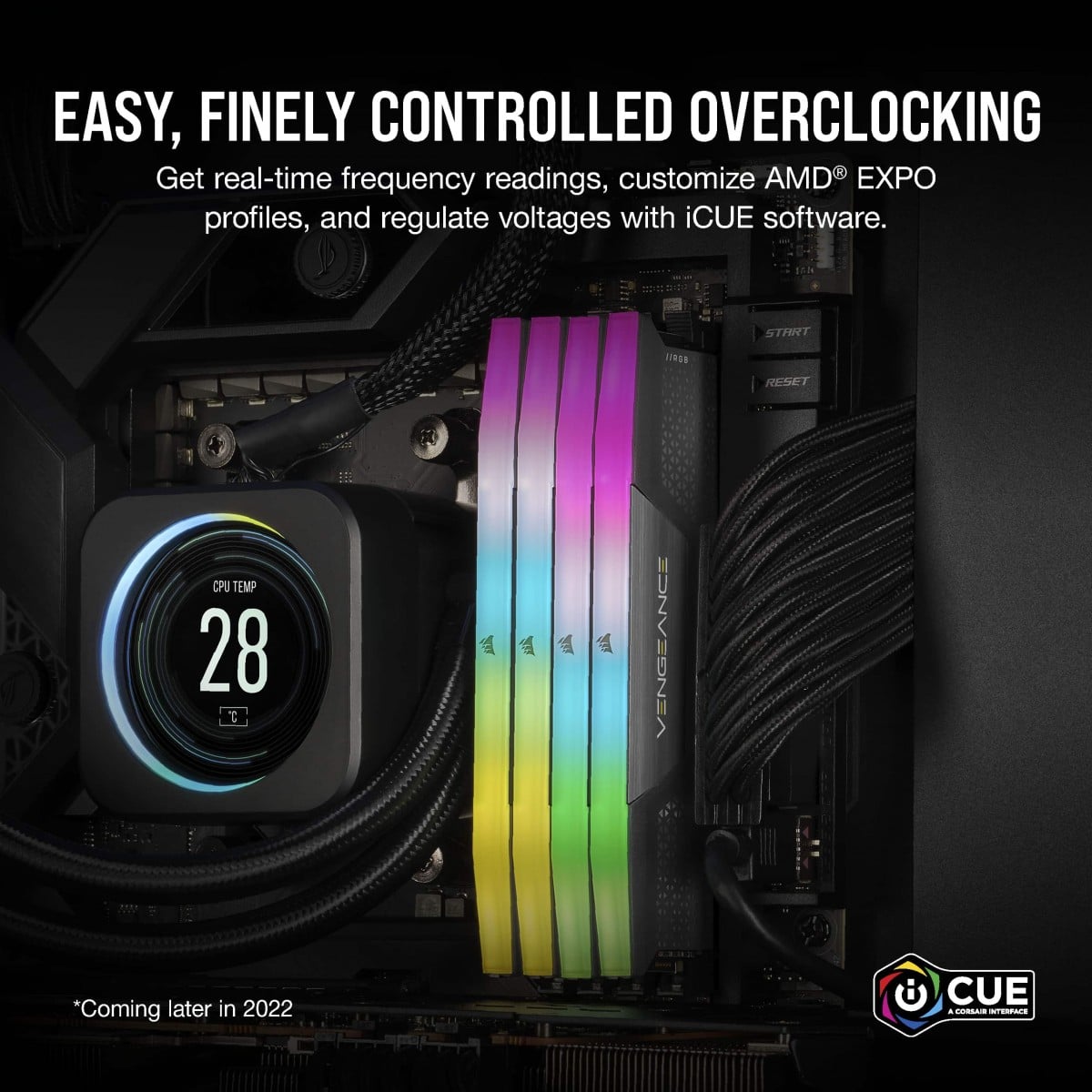 Module de mémoire Corsair Vengeance RGB CMH32GX5M2B6400Z32 32 Go 2 x 16 Go DDR5