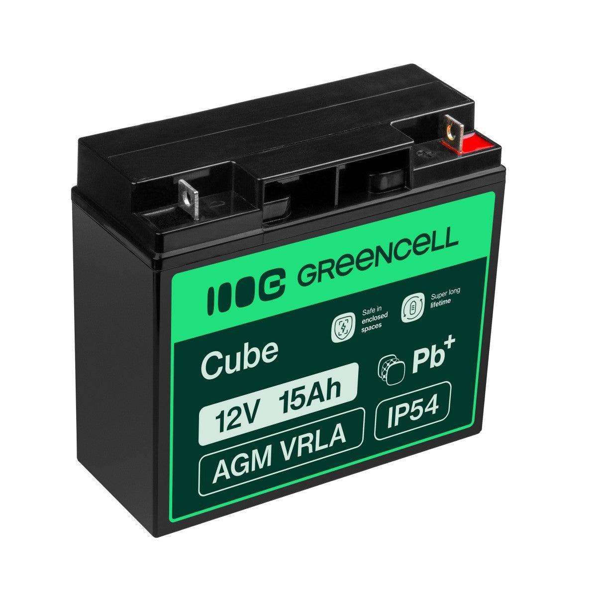 Green Cell Battery AGM 12V 15Ah