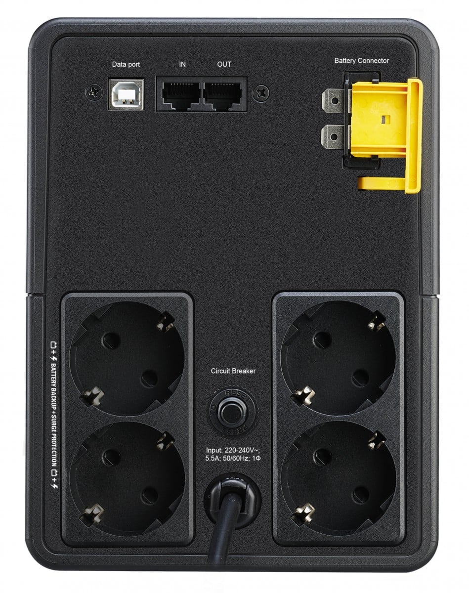APC BX1200MI-GR alimentation d'énergie non interruptible Interactivité de ligne 1,2 kVA 650 W 4 sortie(s) CA