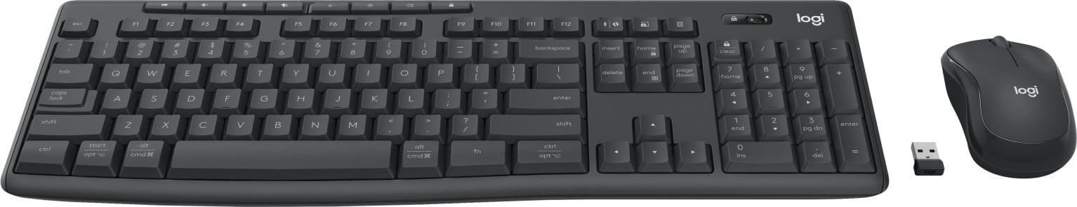 Logitech MK370 Combo for Business clavier Souris incluse Bureau Bluetooth QWERTY Nordique Graphite