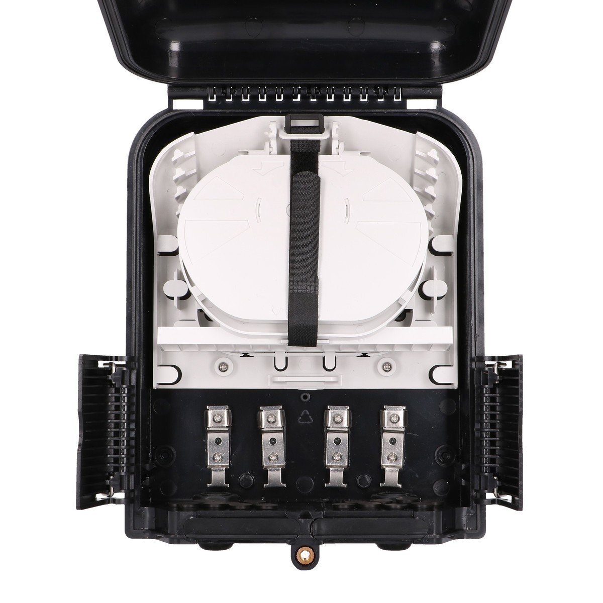 Extralink Selene | Boîte de raccordement fibre optique | 16 soudures, Noire