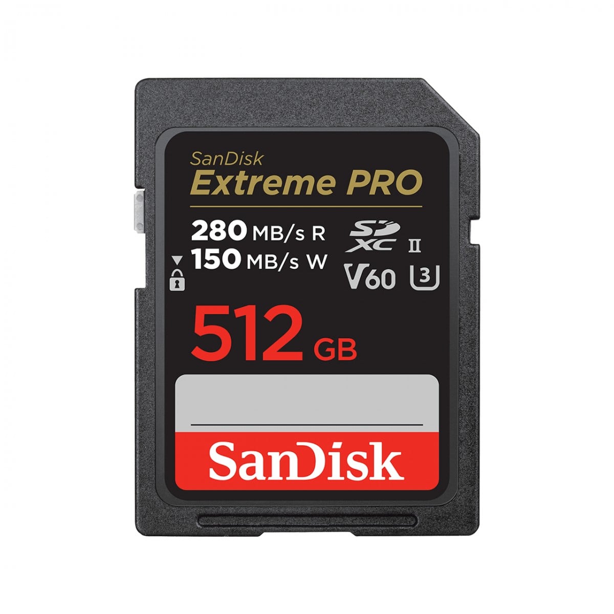 Extreme PRO 512GB V60 UHS-II 280/150MBs