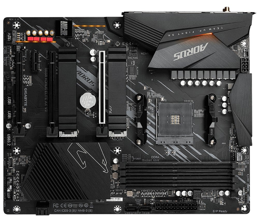 GIGABYTE B550 AORUS ELITE AX V2 carte mere AMD B550 Emplacement AM4 ATX