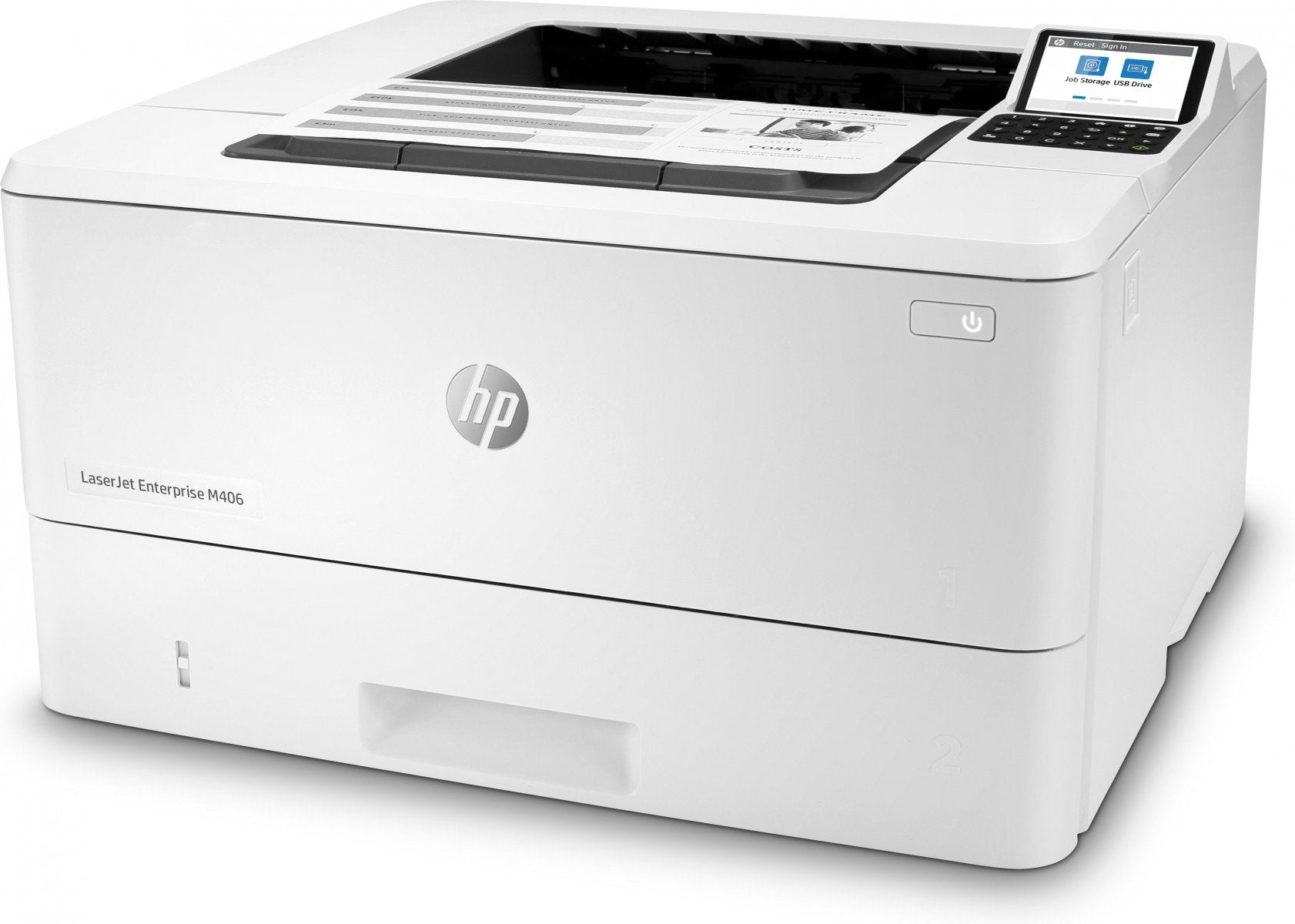 HP LaserJet Enterprise M406dn Printer Mono Duplex laser A4 1200x1200dpi 40ppm 350sheets USB LAN