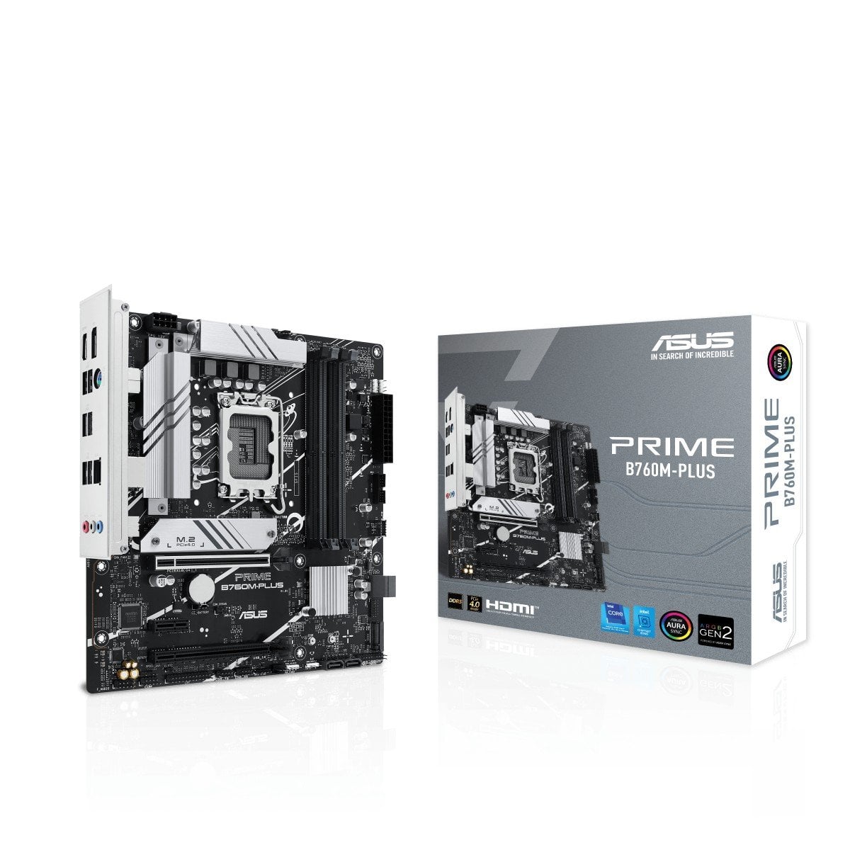 ASUS PRIME B760M-PLUS LGA 1700 4xDDR5 microATX 4xSATA MB 1xHDMI 1xDP 2xM.2