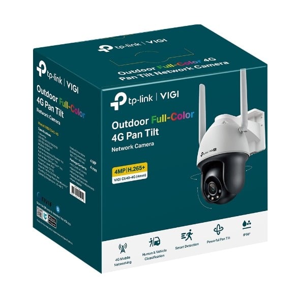 TP-LINK 4MP 4G LTE Full-Color Wi-Fi Pan/Tilt Network Camera