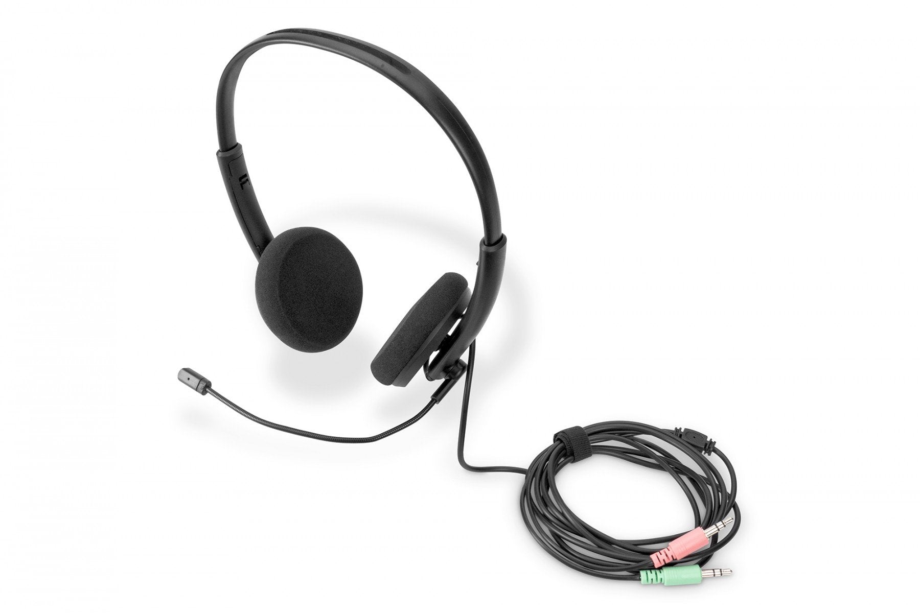 Digitus DA-12202 casque Avec fil Arceau Bureau/Centre d'appels Noir