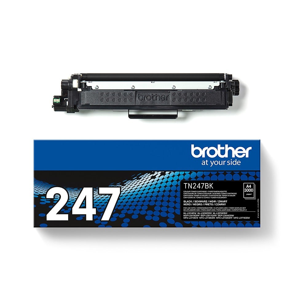 BROTHER TN247BK Toner noir haute capacité de 3000 pages pour Hl-L32xx DCP-L35xx MFC-L37xx