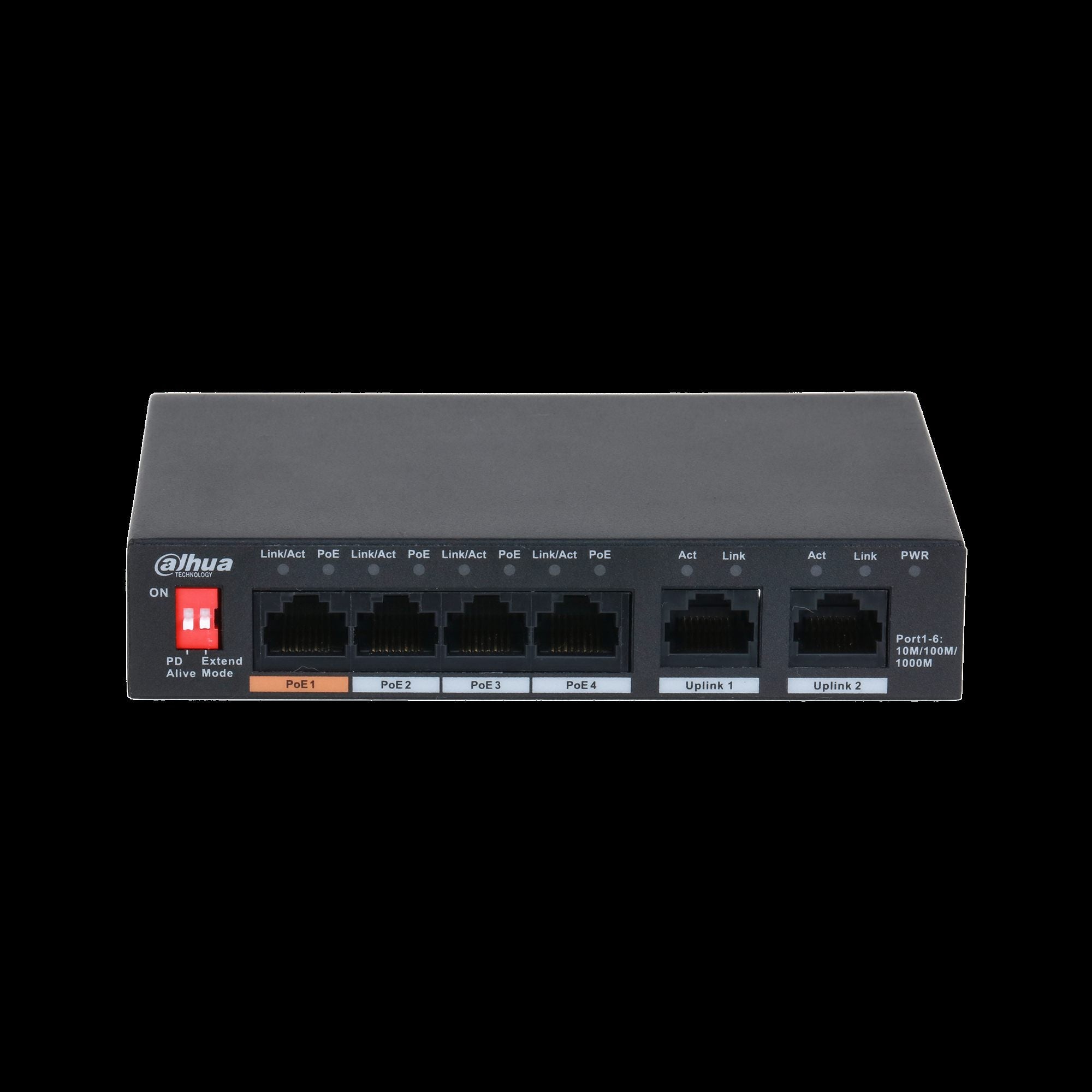 DAHUA- Switch 6 ports DH-PFS3006-4GT-60