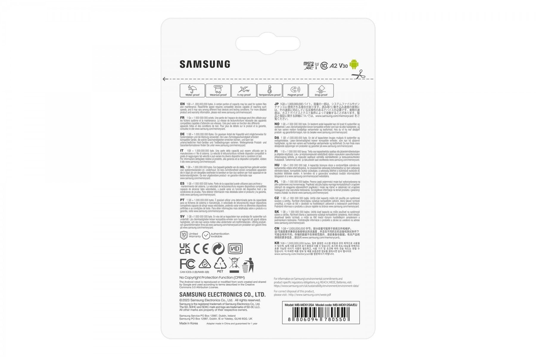 Micro SD Pro Plus 512GB+SD Adapter