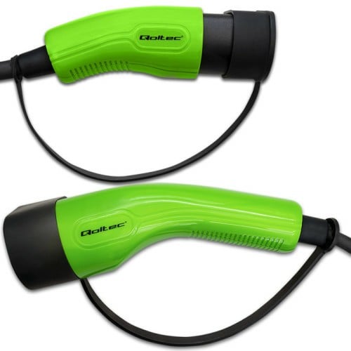 Qoltec 52473 Câble EV Type 2 pour la recharge de voiture | 400V | 11KW | 16A | 5M