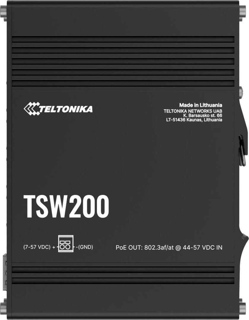 TELTONIKA NETWORKS TSW200 Industrial PoE+ Ethernet Switch