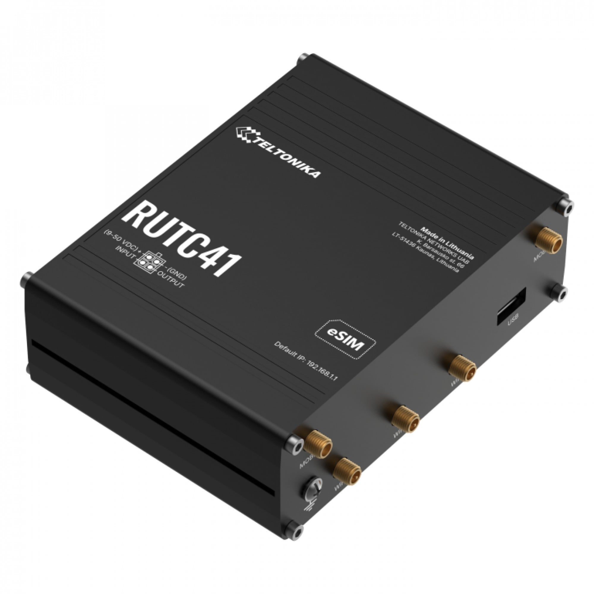 TELTONIKA NETWORKS RUTC41 4G/LTE WiFi DUAL-BAND Edge Router with Docker Support