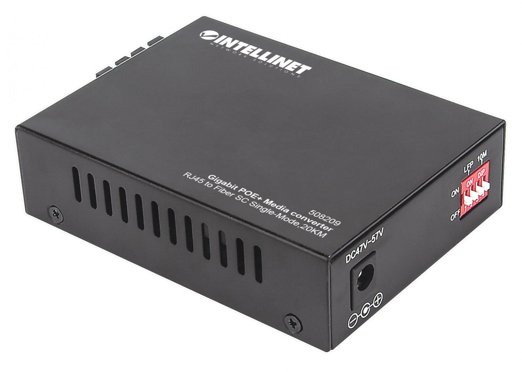 Intellinet 508209 convertisseur de support réseau 1000 Mbit/s 1310 nm Monomode Noir