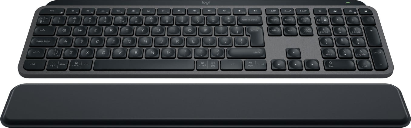 Clavier Logitech 920-011589 MX Keys S Graphite avec repose-poignet