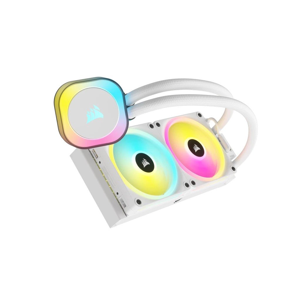 Corsair H100I Processeur Refroidisseur hybride 12 cm Blanc