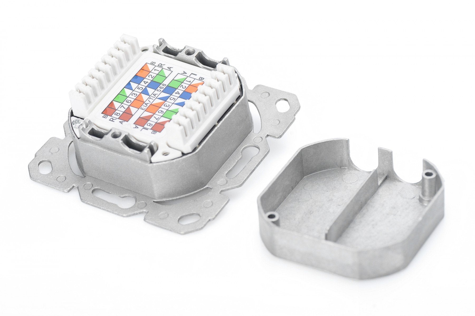 Digitus DN-9007-1 prise de courant 2 x RJ-45 Blanc