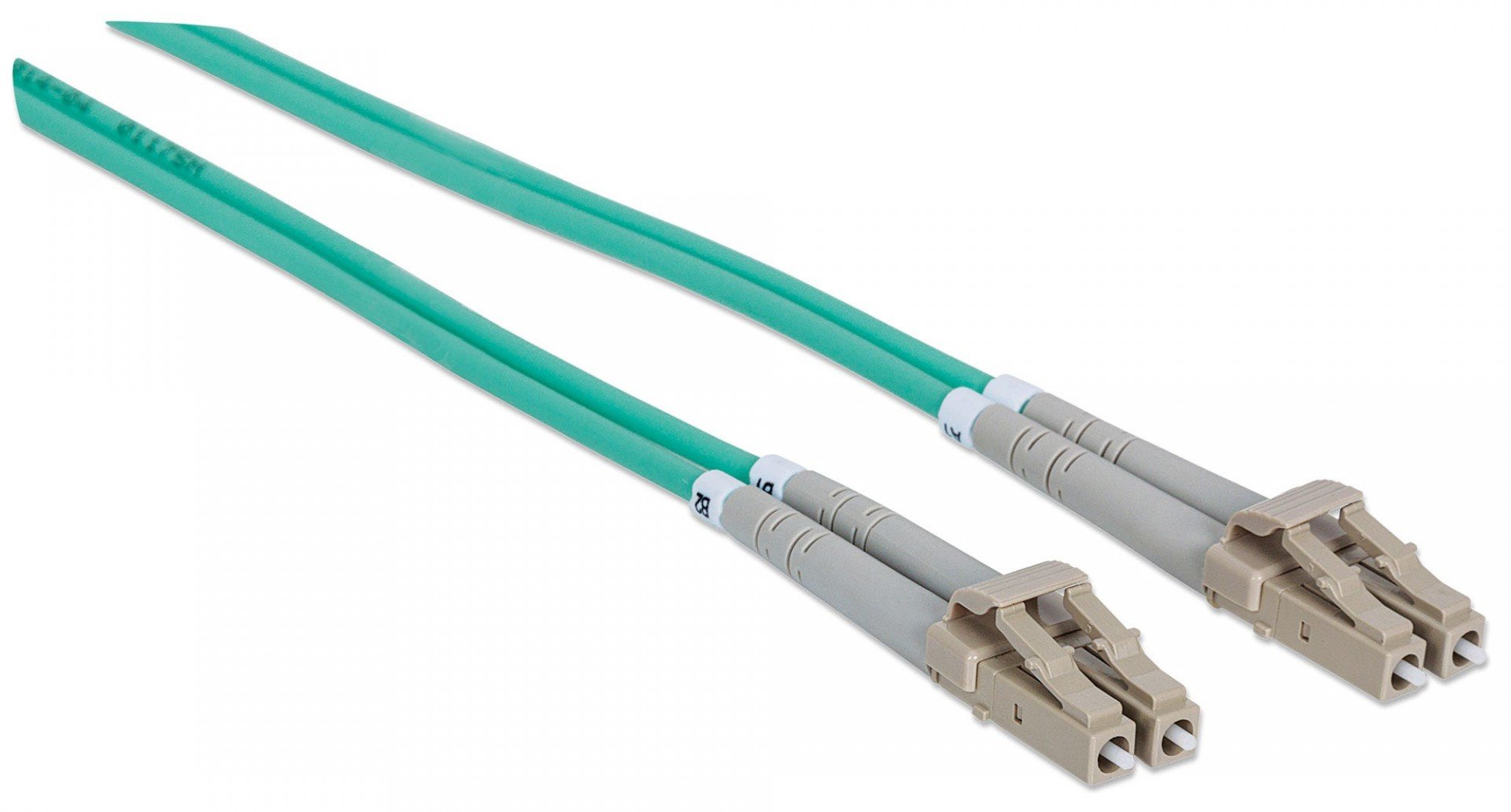 Intellinet 750080 câble de fibre optique 5 m LC OM3 Couleur aqua