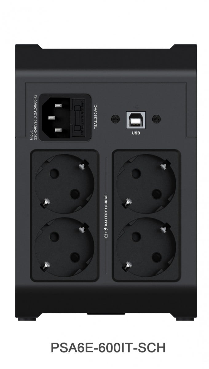 PowerUPS 200 Essential 600VA/315W 230V