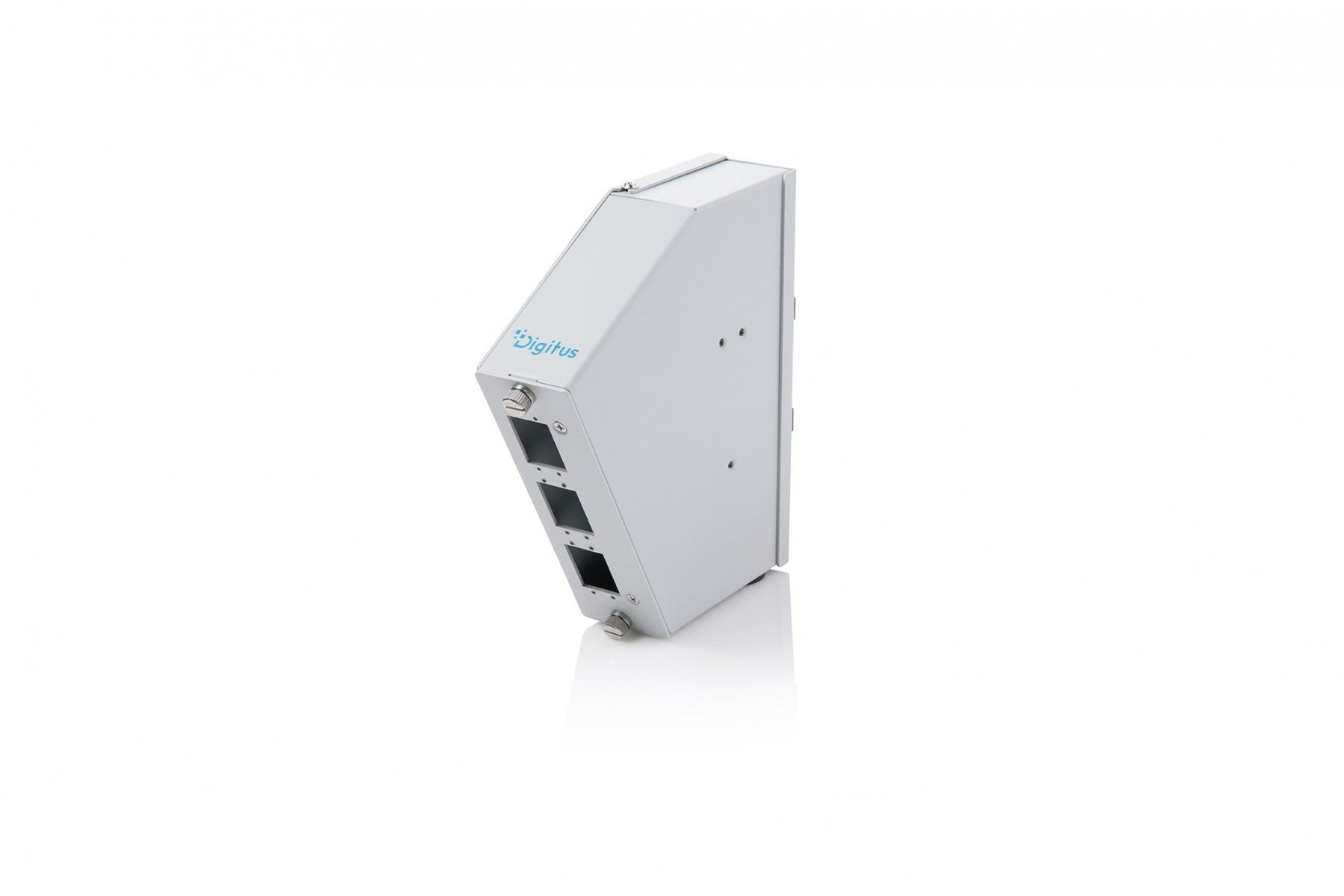 Digitus DN-96893 Répartiteur de fibre optique angulaire sur rail DIN, 6 SC DX/LC Quad, gris