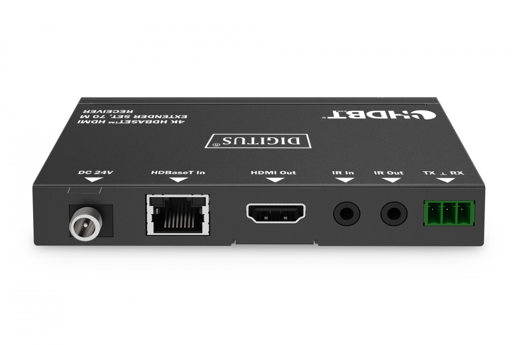 Digitus DS-55520 extension audio/video Émetteur et récepteur AV Noir