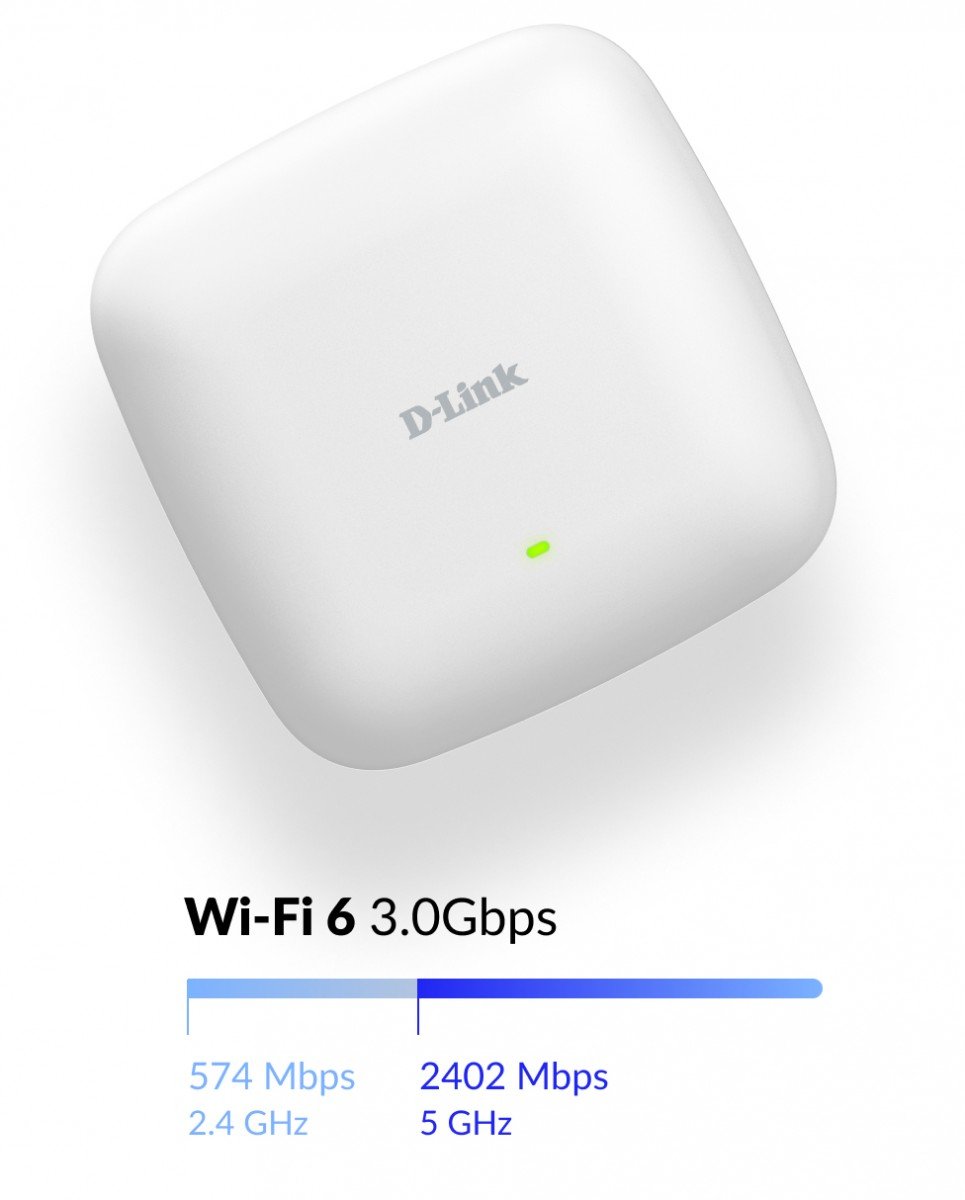 D-LINK AX3000 Wi-Fi 6 Dual-Band PoE Access Point