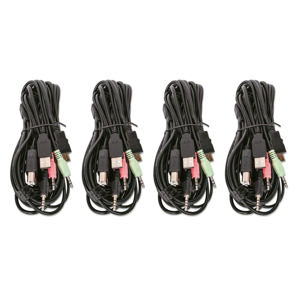Manhattan 153539 Commutateur KVM 4/1 USB HDMI 4K