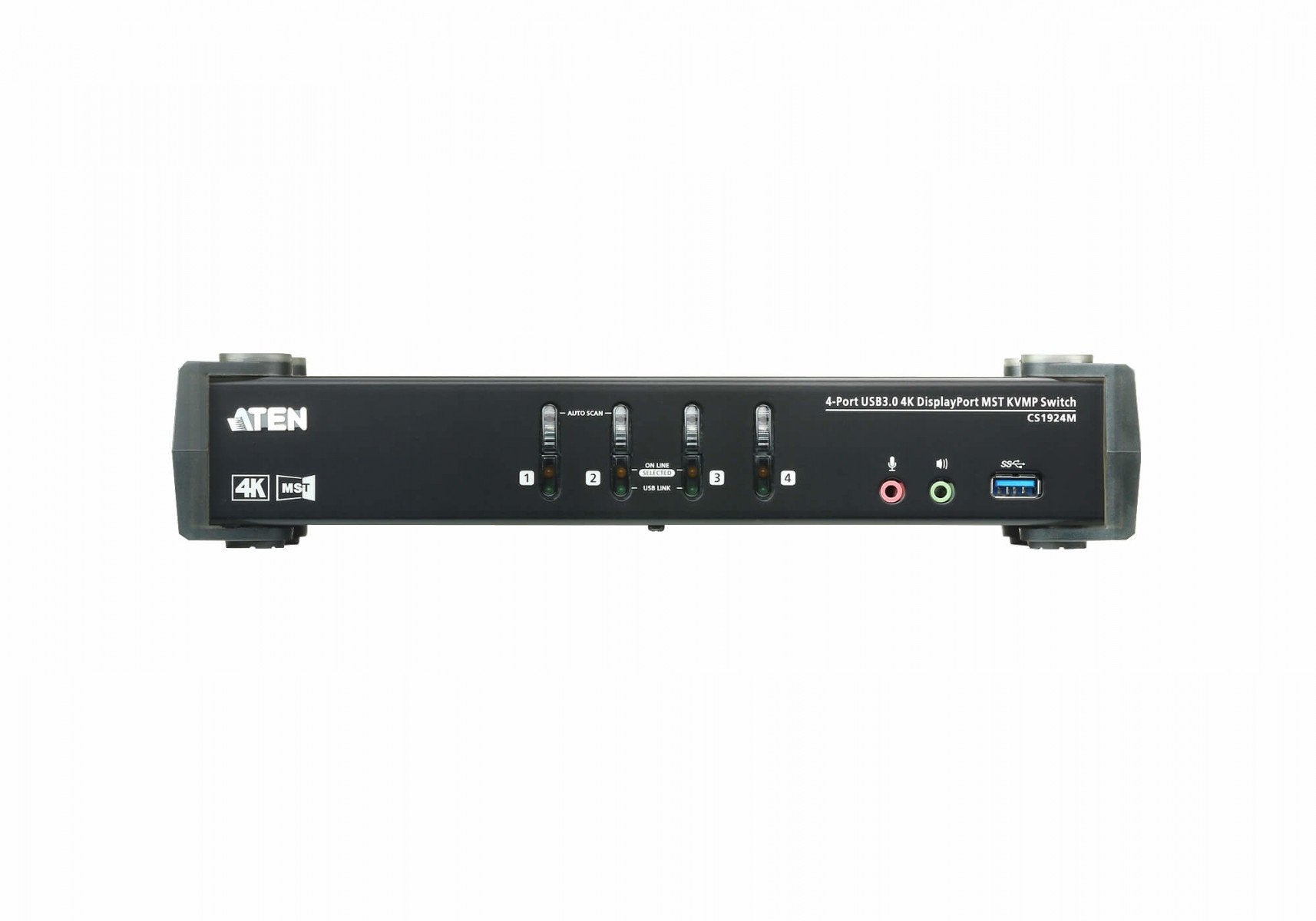 ATEN CS1924M-AT-G commutateur écran, clavier et souris Noir