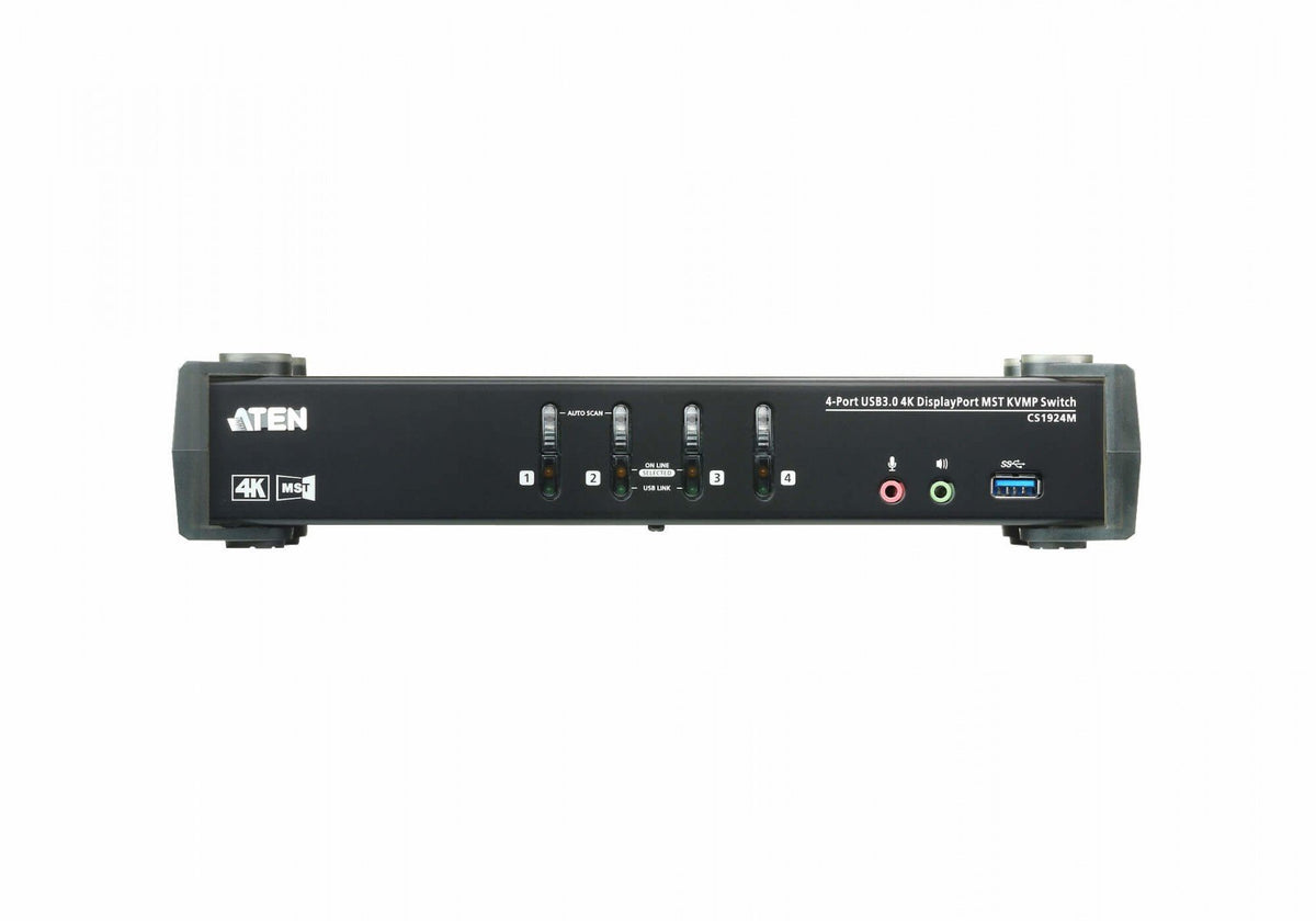 ATEN CS1924M-AT-G commutateur écran, clavier et souris Noir