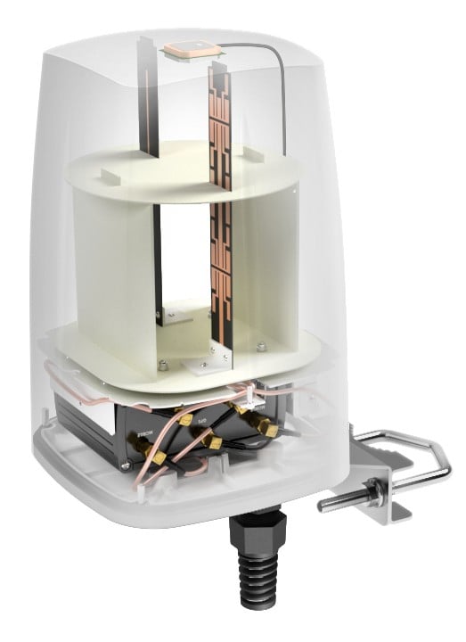 QuWireless A955S Antenne Omnidirectionnelle 4 dBi Gain 0.694-2.7 GHz