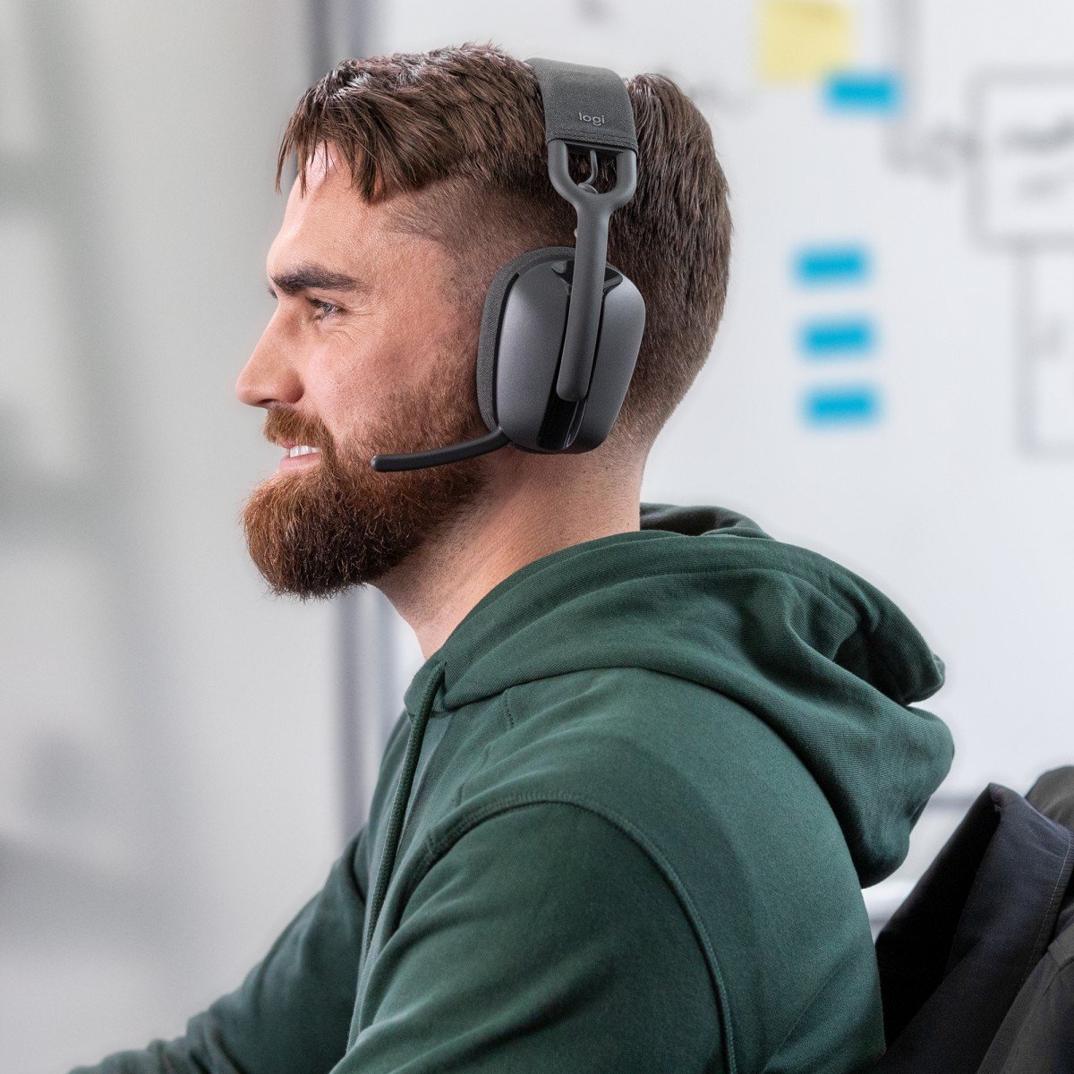 LOGITECH Zone Vibe 100 Headset full size Bluetooth wireless graphite