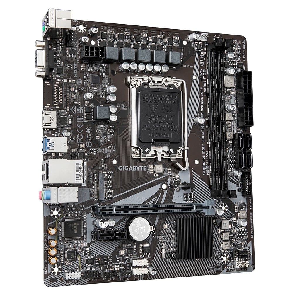 GIGABYTE H610M H V2 carte mere Intel H610 Express LGA 1700 micro ATX
