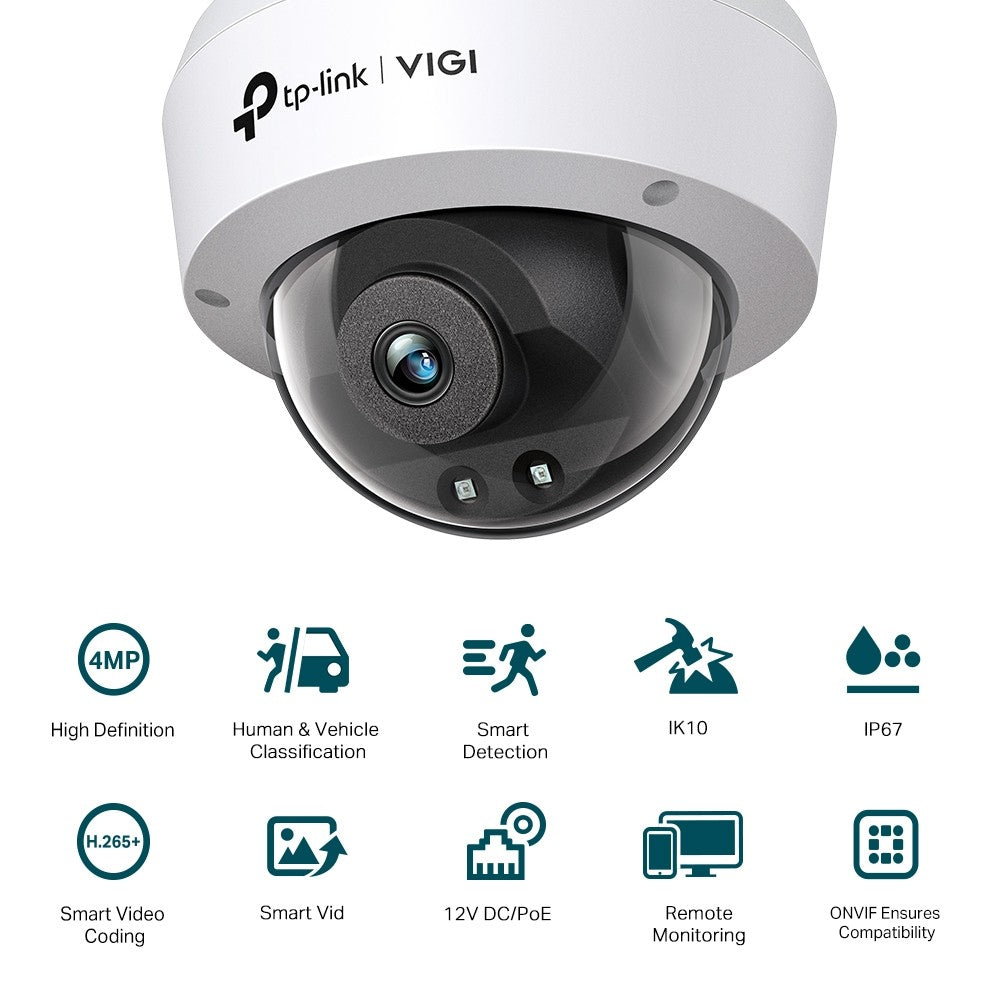TP-LINK VIGI C240I 4MP Dome Network Camera 4mm