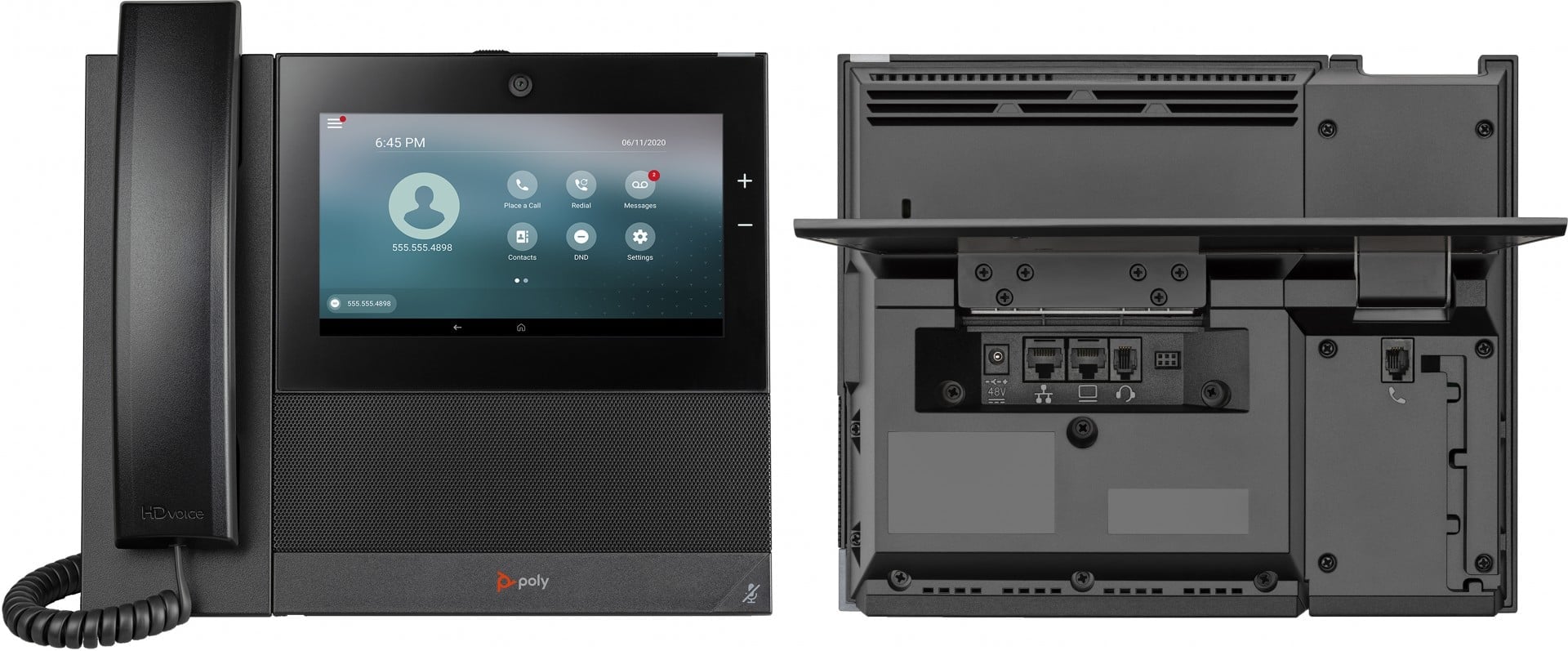 POLY CCX 700 VisioPhone IP PoE OpenSIP avec combiné