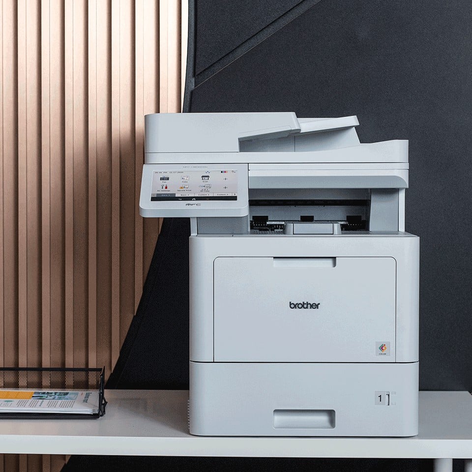 BROTHER MFC-L9630CDN MFP colour laser A4 40ppm copy 40ppm print 620 sheets USB 2.0 Gigabit LAN USB host NFC